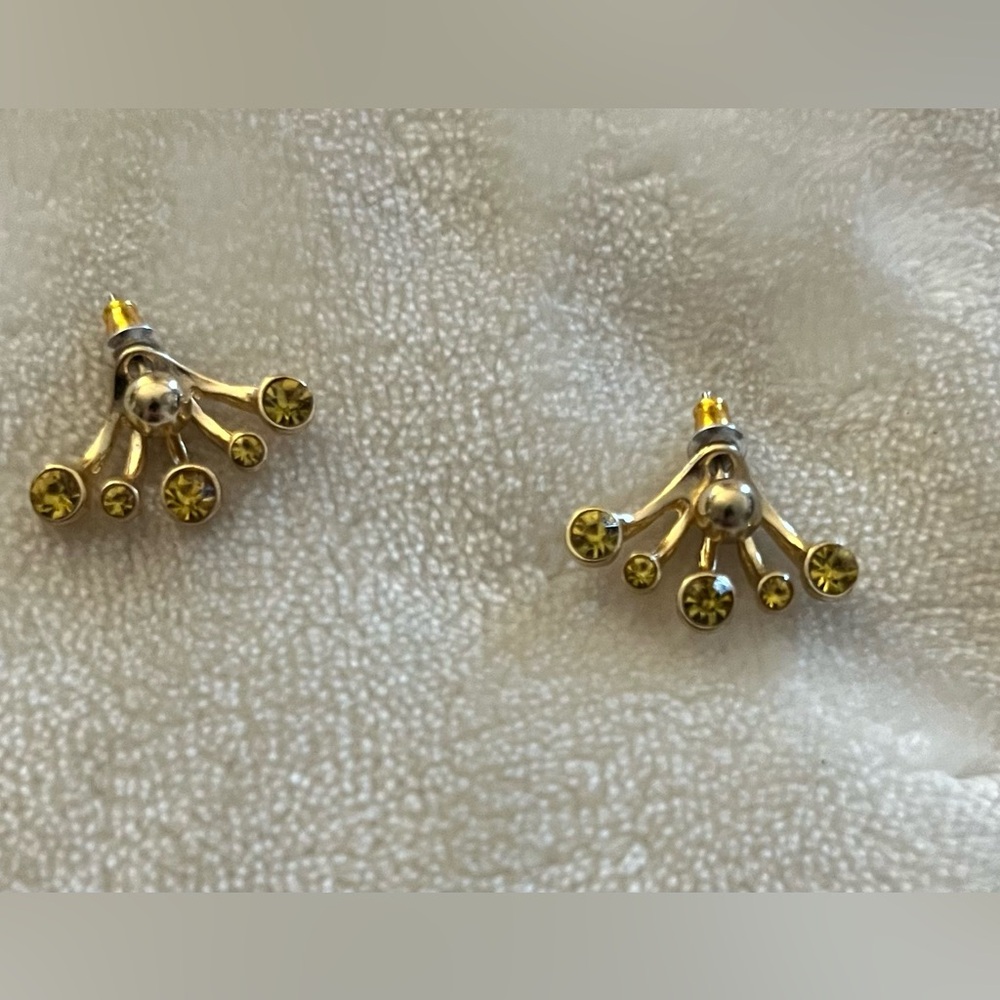 Gold and Yellow Earrings